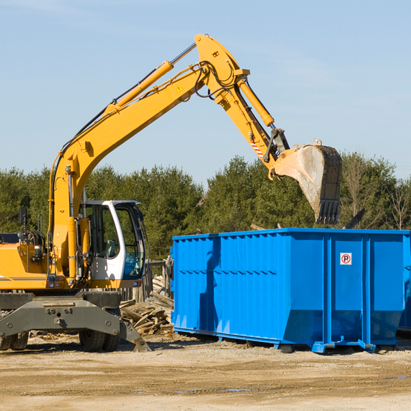 is there a minimum or maximum amount of waste i can put in a residential dumpster in Camden North Carolina